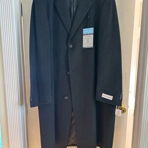 Joseph Abboud Men's Charcoal Trench Coat